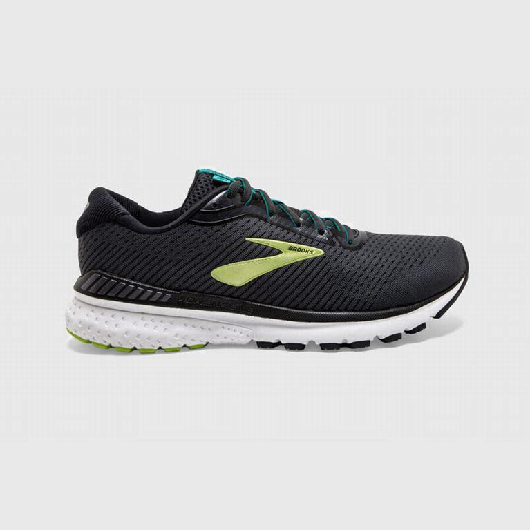 Brooks Adrenaline Gts 20 Israel - Men's Road Running Shoes - Black/Blue/Green (69204-DTZX)